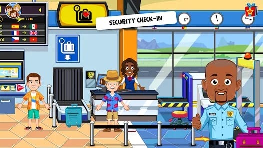 My Town Airport games for kids MOD APK 7.00.14 (Unlocked All) Android