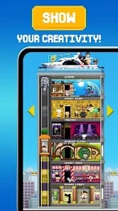Tiny Tower Pixel Life Builder MOD APK 4.34.1 (Unlimited Bux Vip Enabled) Android