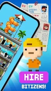 Tiny Tower Pixel Life Builder MOD APK 4.34.1 (Unlimited Bux Vip Enabled) Android