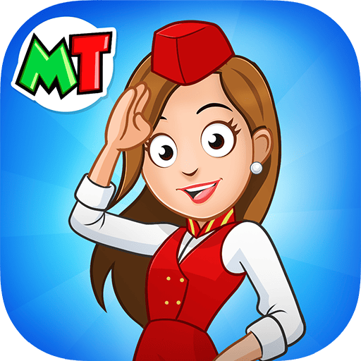 My Town Airport games for kids MOD APK 7.00.14 (Unlocked All) Android icon