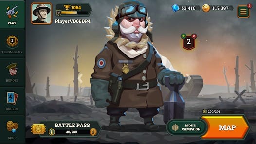 Bunker Wars WW1 RTS Game MOD APK 0.1.11 (Free Rewards) Android