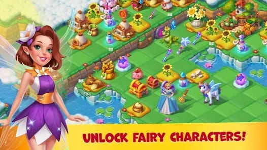 Fairyland Merge Magic MOD APK 1.370.20 (Unlimited Diamonds) Android