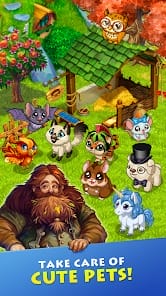 Farmdale farming games town MOD APK 6.1.8 (Free Shopping) Android