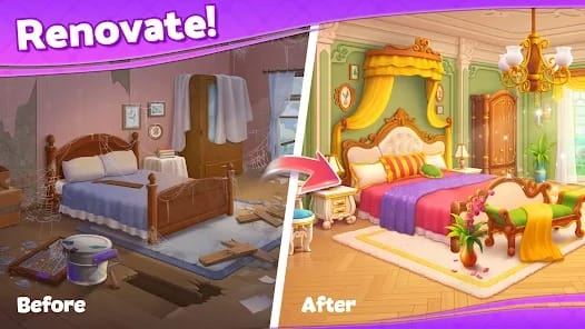 Home Mansion Design Match MOD APK 1.265.12100 (Unlimited Money) Android