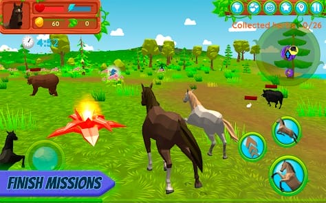 Horse Family Animal Simulator MOD APK 1.060 (Unlimited Coins Foods) Android