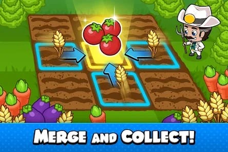 Idle Farm Tycoon Merge Crops MOD APK 1.07.0 (Free Upgrade Cost) Android