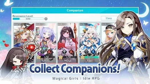 Magical Girls Idle MOD APK 1.2.3 (Dumb Enemy Acquire All Skills) Android
