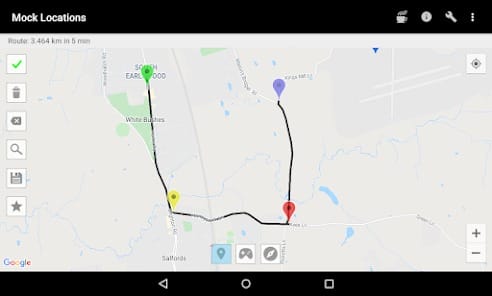 Mock Locations fake GPS path MOD APK 1.21.1 (Pro Unlocked) Android