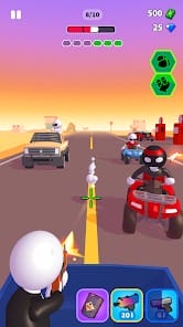 Rage Road Car Shooting Game MOD APK 1.3.22 (Unlocked Items) Android