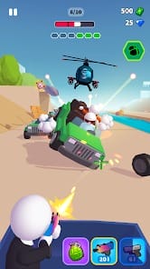 Rage Road Car Shooting Game MOD APK 1.3.22 (Unlocked Items) Android