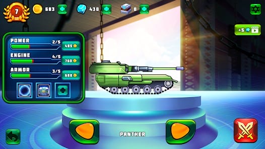 Tank Attack 4 Tank battle MOD APK 1.3.2 (Dumb Enemy) Android