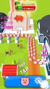 Tiny Pig Tycoon Piggy Games MOD APK 2.8.6 (Unlimited Resources) Android