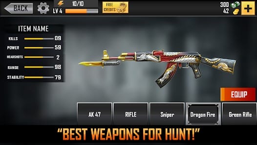 Wild Dino Hunting Jungle Games MOD APK 5.10 (Menu Money One Hit) Android