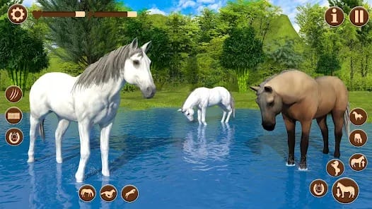 Wild Horse Riding Sim Racing MOD APK 1.0 (Unlimited Money) Android
