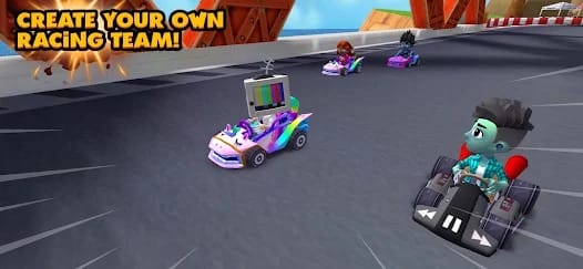 Boom Karts Multiplayer Racing MOD APK 1.39.0 (All Cars Unlocked Speed) Android