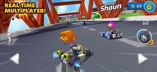 Boom Karts Multiplayer Racing MOD APK 1.39.0 (All Cars Unlocked Speed) Android