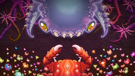 Crab War Idle Swarm Evolution MOD APK 3.66.0 (Power Up Boost Activated) Android