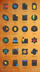 Crispy Dark Icon Pack APK 4.1.5 (Patched) Android