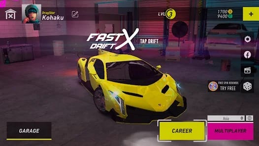 Fast X Racing Tap Drift MOD APK 1.3 (Unlimited Coins) Android