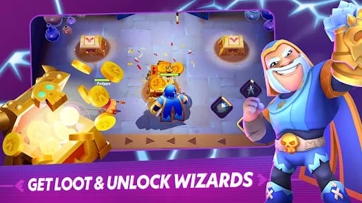 Greedy Wizards Battle Games MOD APK 0.4.5 (Menu God Mode Speed) Android