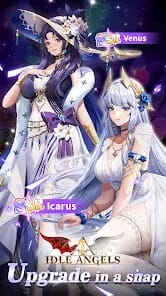 Idle Angels Goddess Warfare MOD APK 6.1.4.122201 (Free Rewards Menu) Android