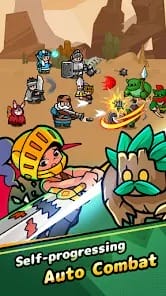 Idle Rumble Heroes MOD APK 1.1.1 (Godmode Damage Defense Multiplier) Android