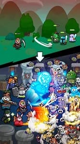 Idle Rumble Heroes MOD APK 1.1.1 (Godmode Damage Defense Multiplier) Android