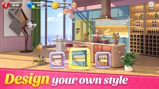 Space Decor Mansion MOD APK 1.1.0 (Unlocked All Maps) Android
