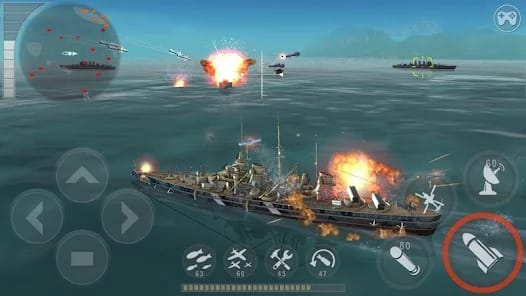 WARSHIP BATTLE 3D World War II MOD APK 3.8.0 (Unlimited Money) Android