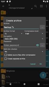 ZArchiver Donate APK 1.0.9 (Paid) Android