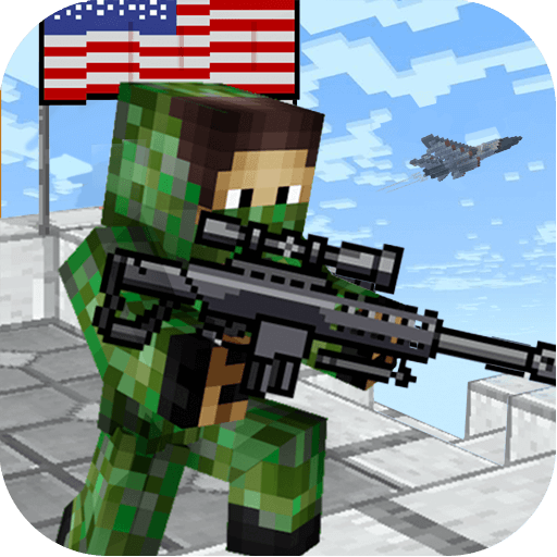 American Block Sniper Survival MOD APK 1.134 (God Mode Dumb Enemy) Android icon