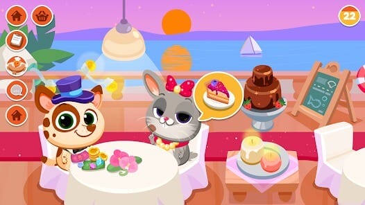 Bubbu Restaurant My Cat Game MOD APK 1.42 (Unlocked All Content) Android
