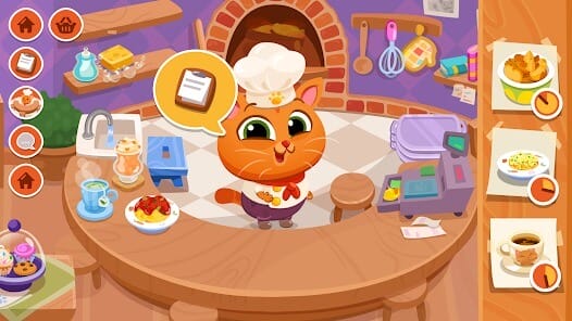 Bubbu Restaurant My Cat Game MOD APK 1.42 (Unlocked All Content) Android