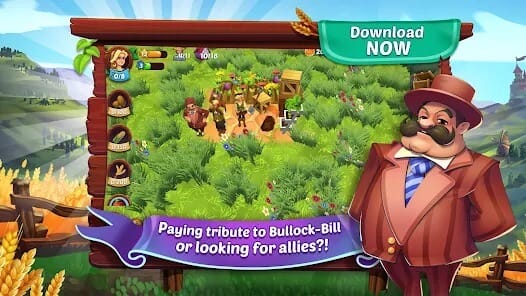 Farmers Conquest Village Tales MOD APK 1.4.18 (Unlimited Money) Android