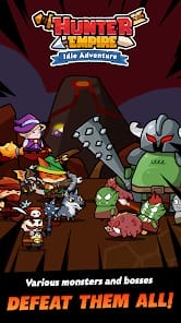 Hunter Empire Idle Adventure MOD APK 1.0.01.02.05 (Gold Gems Muliplier) Android