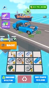 Idle Racer Tap Merge Race MOD APK 0.9.99.14 (Unlimited Money) Android