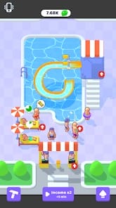 My Aquapark Idle Water Empire MOD APK 2.25 (Free Rewards) Android