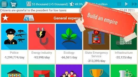 President Simulator MOD APK 1.0.30 (Unlimited Money) Android
