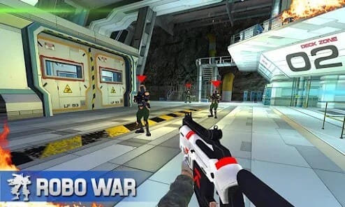 Robot Gun Shooting Games War MOD APK 1.2.3 (Unlimited Money) Android