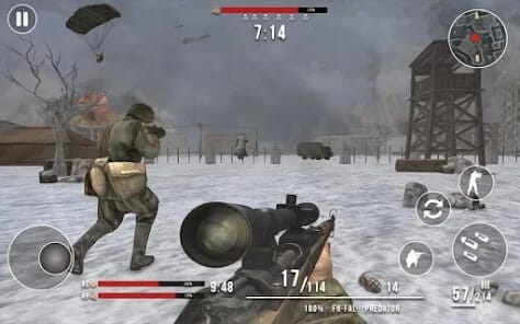 World War 2 Gun Games Offline MOD APK 1.3.3 (Dumb Enemy God Mode) Android