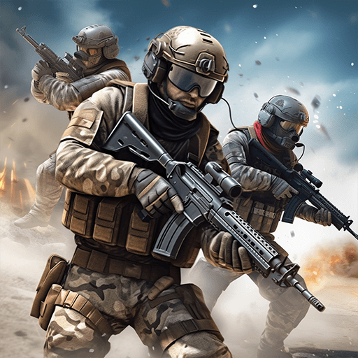 Battlestrike commando gun game MOD APK 1.39 (Unlimited Gold God Mode) Android icon