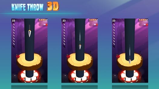 Knife Throw 3D MOD APK 2.32 (Unlimited Gold Spin) Android