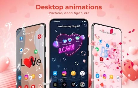 Love Launcher lovely launcher MOD APK 4.1 (Premium Unlocked) Android