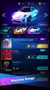 Music Racing GT EDM Cars MOD APK 1.0.30 (Unlimited Money Unlocked All Cars) Android