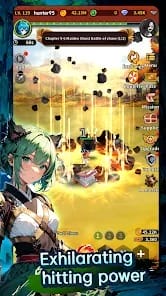 Raising a Girl Hunter Idle RPG MOD APK 0.0.8 (Damage Multiplier God Mode) Android