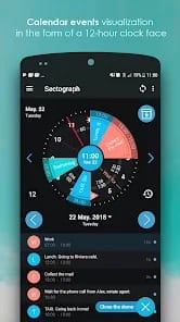 Sectograph Day Time planner MOD APK 5.27.1 (Pro Unlocked) Android