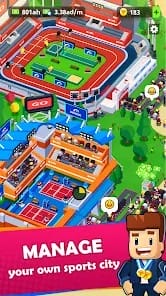 Sports City Tycoon Idle Game MOD APK v1.20.14 (Unlimited Money) Android
