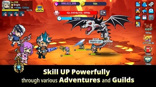 Triplet Heroes Raising Game MOD APK 1.4.3 (Menu Damage Multipler High Exp) Android